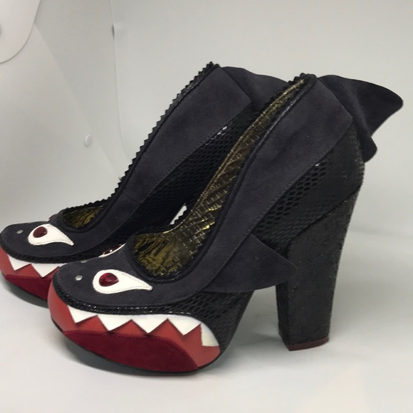 Irregular Choice Shoes - Irregular Choice Carpe Diem Bite Me Shark 🦈 Heels